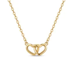 waterproof hart ketting in verguld staal - OCEANA