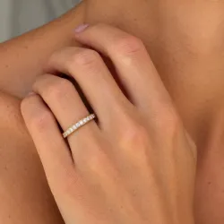 waterproof zirkoon mémoire ring in verguld staal - OCEANA