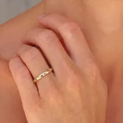 waterproof zirkoon mémoire ring in verguld staal - OCEANA