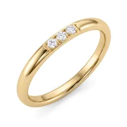 waterproof zirkoon mémoire ring in verguld staal - OCEANA