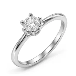 waterproof zirkoon ring met een fout in staal - OCEANA