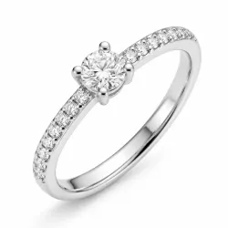 waterproof zirkoon ring met een fout in staal - OCEANA