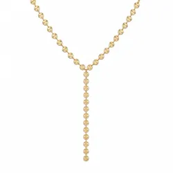 waterproof Y-ketting in verguld staal - OCEANA