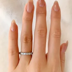 mémoire ring in gerodineerd zilver