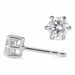 5 mm zirkoon oorsteker in zilver