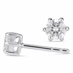 4,5-5 mm zirkoon oorsteker in zilver