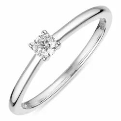 zirkoon ring in zilver