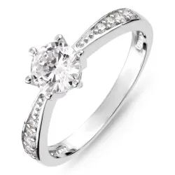 zirkoon ring in zilver