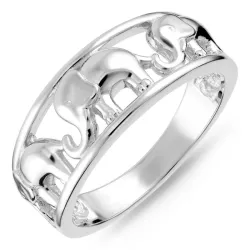 olifant ring in zilver