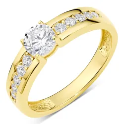 zirkoon ring in zilver