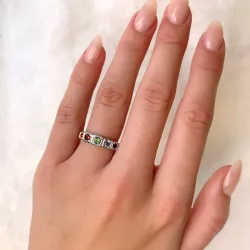Vinger ringen zilver ring in gerodineerd zilver