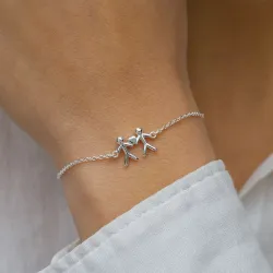 familie armband in zilver