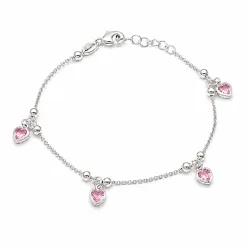 hart armband in zilver met hanger in zilver - Little Ones
