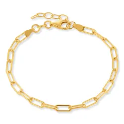 armband in verguld sterlingzilver  x 3,6 mm 