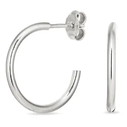 20 mm halfcreool in zilver