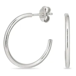 22 mm halfcreool in zilver