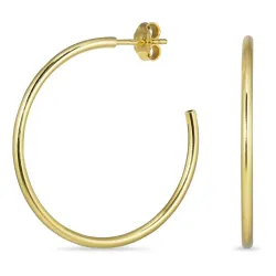 33 mm halfcreool in verguld zilver