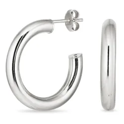 25 mm halfcreool in zilver