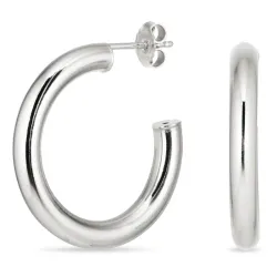 27 mm halfcreool in zilver