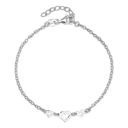 hart armband in zilver