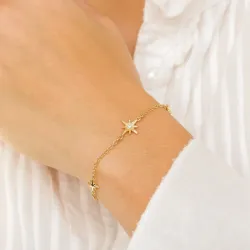 ster armband in verguld sterlingzilver