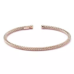Elegant armband in zilver met een roze coating