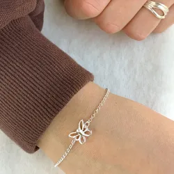 vlinder armband in zilver