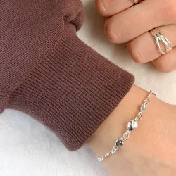 hart armband in zilver