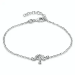 boom van het leven armband in gerodineerd zilver met hanger in gerodineerd zilver