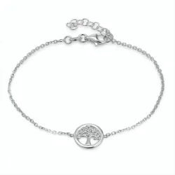 boom van het leven armband in gerodineerd zilver met hanger in gerodineerd zilver