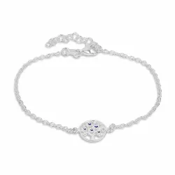 boom van het leven armband in gerodineerd zilver met hanger in gerodineerd zilver