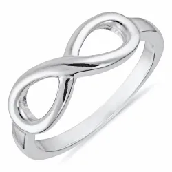 infinity ring in zilver