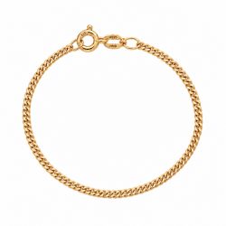 BNH pantserarmband in verguld sterlingzilver 17 cm x 1,3 mm