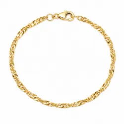 BNH singapore armband in 14 karaat goud 17 cm x 2,3 mm