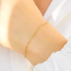 BNH singapore armband in 8 karaat goud 17 cm x 1,5 mm