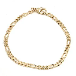 figaro armband in 14 karaat goud 17 cm x 2,8 mm