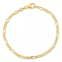 figaro armband in 8 karaat goud 18,5 cm x 2,8 mm