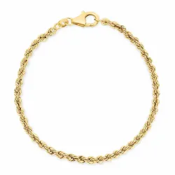 BNH cordel armband in 8 karaat goud 17 cm x 2,7 mm