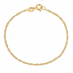 BNH singapore armband in verguld sterlingzilver 17 cm x 1,5 mm