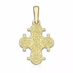 13 x 15 mm dagmarkruis in verguld sterlingzilver - Amoré