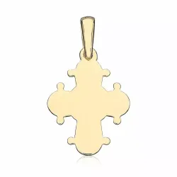 13 x 15 mm dagmarkruis in verguld sterlingzilver - Amoré