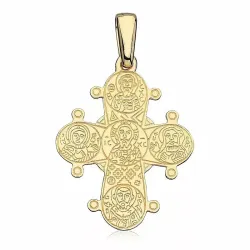 17 x 20 mm dagmarkruis in verguld sterlingzilver - Amoré