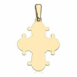 17 x 20 mm dagmarkruis in verguld sterlingzilver - Amoré