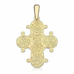 21 x 25 mm dagmarkruis in verguld sterlingzilver - Amoré