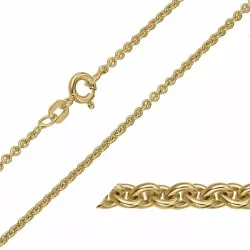 BNH Anker ronde ketting in verguld sterlingzilver 60 cm x 1,8 mm