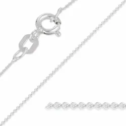 BNH Anker ronde ketting in zilver 40 cm x 0,8 mm