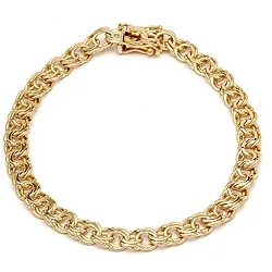 BNH Bismarck armband in 14 karaat goud 18,5 cm x 5,4 mm