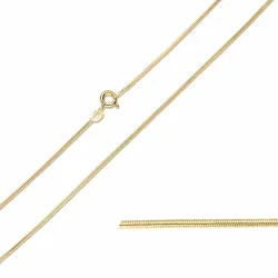 BNH slangenketting in 8 karaat goud 60 cm x 0,9 mm