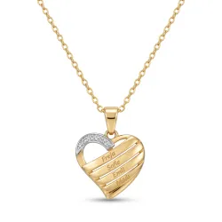 hart naamketting in 9 karaat goud - My Letter