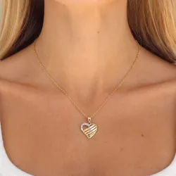 hart naamketting in 9 karaat goud - My Letter